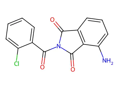 4-Amino-2-(2-chlorobenzoyl)isoindole-1,3-dione structure