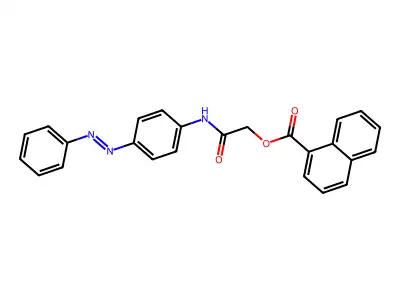[2-oxo-2-(4-phenyldiazenylanilino)ethyl] naphthalene-1-carboxylate structure