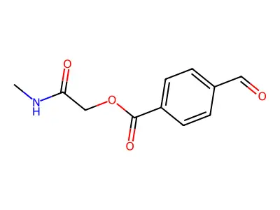 [2-(Methylamino)-2-oxoethyl] 4-formylbenzoate structure
