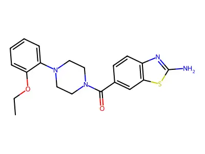 (2-Amino-1,3-benzothiazol-6-yl)-[4-(2-ethoxyphenyl)piperazin-1-yl]methanone structure