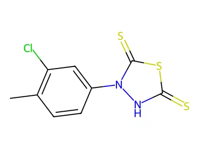 3-(3-Chloro-4-methylphenyl)-1,3,4-thiadiazolidine-2,5-dithione structure
