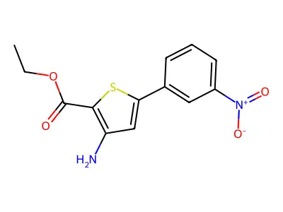 Ethyl 3-amino-5-(3-nitrophenyl)thiophene-2-carboxylate structure