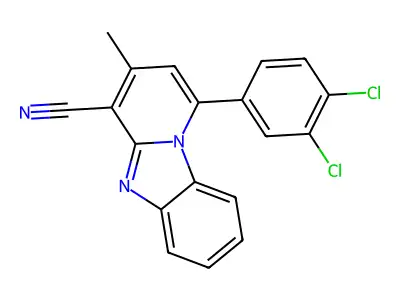 1-(3,4-Dichlorophenyl)-3-methylpyrido[1,2-a]benzimidazole-4-carbonitrile structure