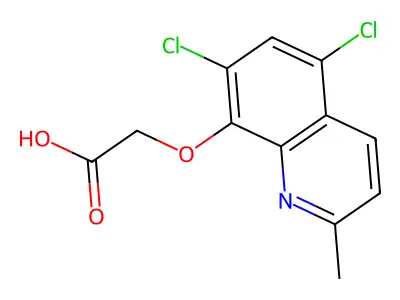 2-((5,7-Dichloro-2-methylquinolin-8-yl)oxy)acetic acid structure