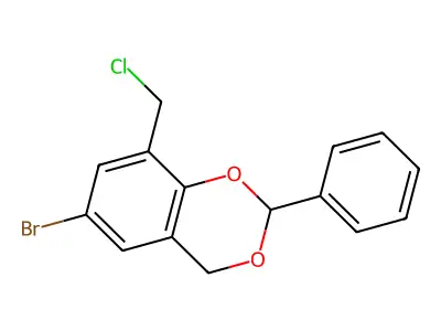 6-Bromo-8-chloromethyl-2-phenyl-4H-benzo[1,3]dioxine structure