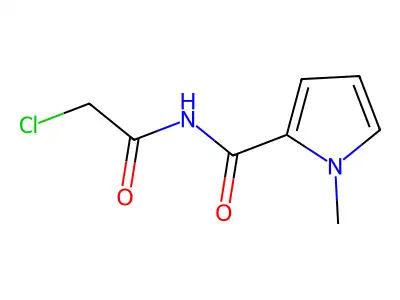 N-(2-chloroacetyl)-1-methyl-1H-pyrrole-2-carboxamide structure