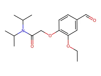 2-(2-ethoxy-4-formylphenoxy)-N,N-bis(propan-2-yl)acetamide structure