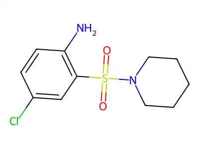 4-Chloro-2-(piperidin-1-ylsulfonyl)aniline structure