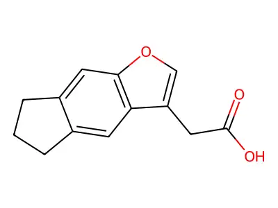 2-(5H,6H,7H-indeno(5,6-b)furan-3-yl)acetic acid structure