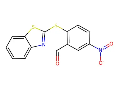 2-(1,3-Benzothiazol-2-ylsulfanyl)-5-nitrobenzaldehyde structure