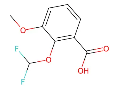 2-(Difluoromethoxy)-3-methoxybenzoic acid structure