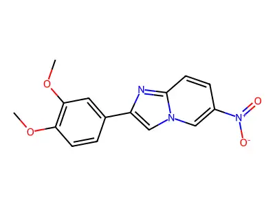 2-(3,4-Dimethoxyphenyl)-6-nitroimidazo[1,2-a]pyridine structure