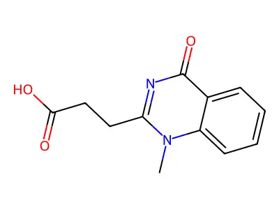 3-(1-Methyl-4-oxo-1,4-dihydroquinazolin-2-yl)propanoic acid structure