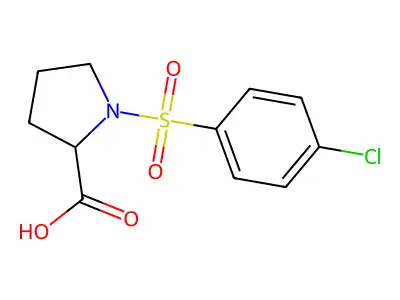 L-Proline, 1-[(4-chlorophenyl)sulfonyl]- structure