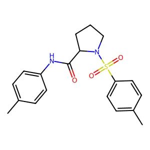 (S)-N-(p-Tolyl)-1-tosylpyrrolidine-2-carboxamide structure