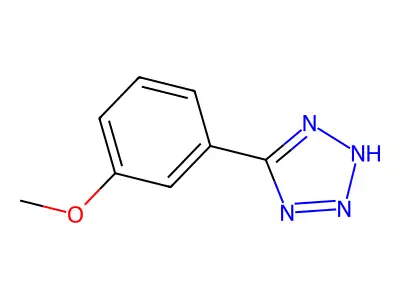 5-(3-methoxyphenyl)-1H-1,2,3,4-tetrazole structure