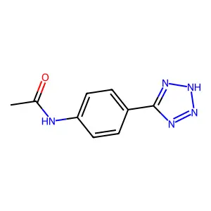 N-[4-(2H-tetrazol-5-yl)phenyl]acetamide structure