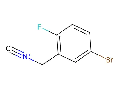 5-Bromo-2-fluorobenzylisocyanide structure