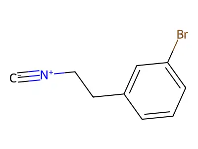 1-Bromo-3-(2-isocyanoethyl)benzene structure