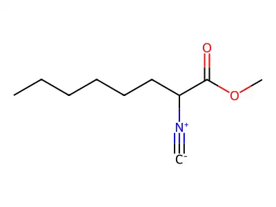 Methyl 2-isocyanooctanoate structure