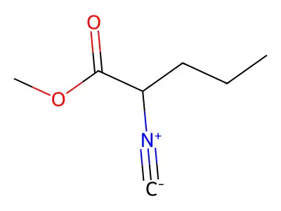 Methyl 2-isocyanopentanoate structure