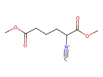 Dimethyl 2-isocyanohexanedioate structure