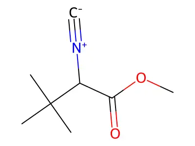 Methyl 2-isocyano-3,3-dimethylbutanoate structure