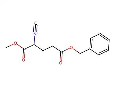 Pentanedioic acid, 2-isocyano-, 1-methyl 5-(phenylmethyl) ester structure