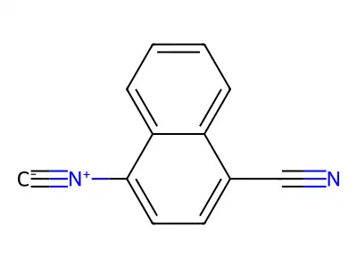 1-Cyano-4-isocyanonaphthalene structure