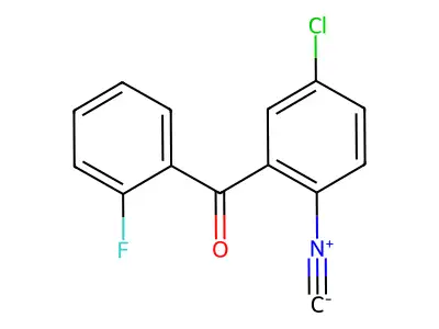 2-Isocyano-5-chloro-2'-fluorobenzophenone structure