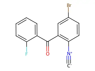 2-Isocyano-2'-fluoro-5-bromobenzophenone structure