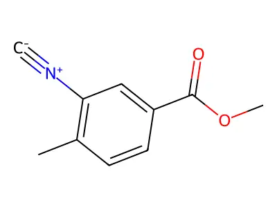 Methyl 3-isocyano-4-methylbenzoate structure
