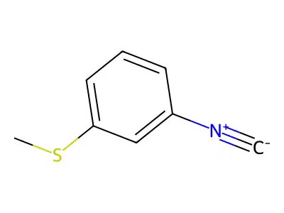 1-Isocyano-3-(methylsulfanyl)benzene structure