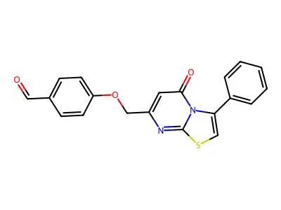 4-[(5-Oxo-3-phenyl-[1,3]thiazolo[3,2-a]pyrimidin-7-yl)methoxy]benzaldehyde structure