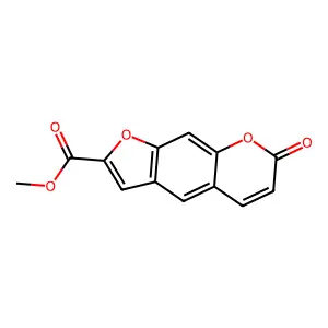 7H-Furo(3,2-g)(1)benzopyran-2-carboxylic acid, 7-oxo-, methyl ester structure