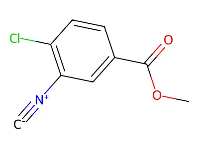 Methyl-3-isocyano-4-chlorobenzoate structure