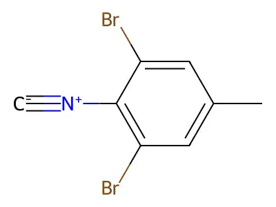 1,3-Dibromo-2-isocyano-5-methylbenzene structure