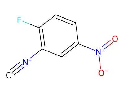 Benzene, 1-fluoro-2-isocyano-4-nitro- structure