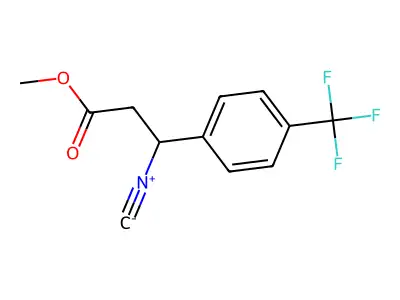 Methyl 3-Isocyano-3-(4-trifluoromethylphenyl)propionate structure