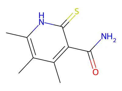 4,5,6-Trimethyl-2-sulfanylpyridine-3-carboxamide structure