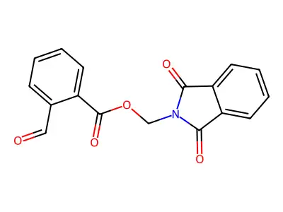 (1,3-Dioxoisoindol-2-yl)methyl 2-formylbenzoate structure