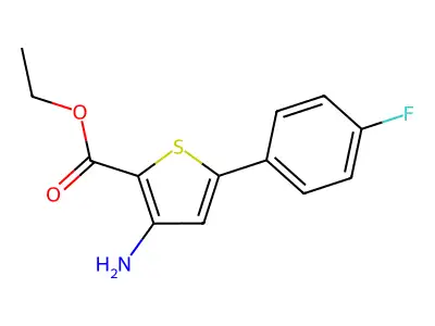 Ethyl 3-amino-5-(4-fluorophenyl)thiophene-2-carboxylate structure