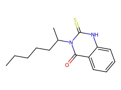 3-(Heptan-2-yl)-2-sulfanyl-3,4-dihydroquinazolin-4-one structure