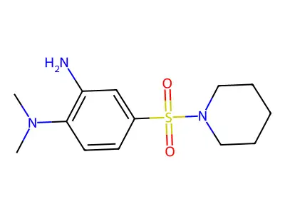 2-(Dimethylamino)-5-(piperidylsulfonyl)phenylamine structure