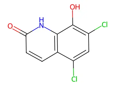 5,7-Dichloro-8-hydroxy-2(1h)-quinolinone structure