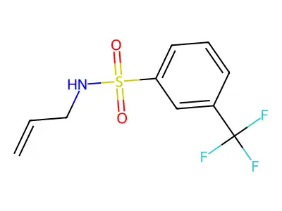 N-(prop-2-en-1-yl)-3-(trifluoromethyl)benzene-1-sulfonamide structure