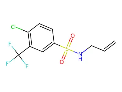 4-chloro-N-(prop-2-en-1-yl)-3-(trifluoromethyl)benzene-1-sulfonamide structure