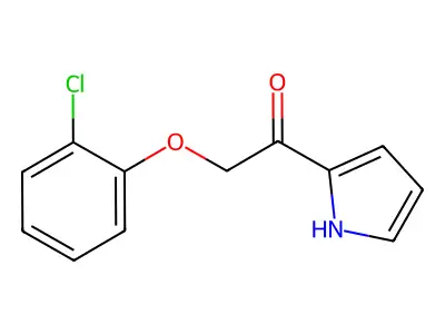 2-(2-chlorophenoxy)-1-(1H-pyrrol-2-yl)ethanone structure