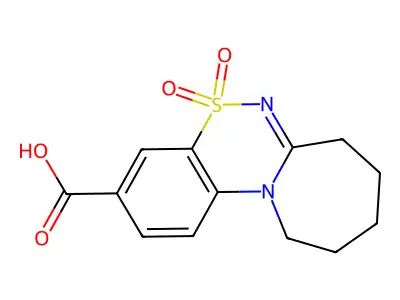 8,8-Dioxo-8lambda6-thia-1,9-diazatricyclo[8.5.0.0,2,7]pentadeca-2,4,6,9-tetraene-5-carboxylic acid structure
