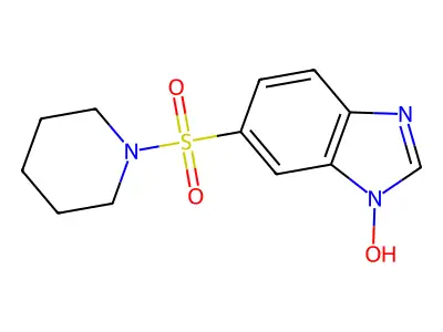 1-Hydroxy-6-(1-piperidinylsulfonyl)-1H-benzimidazole structure